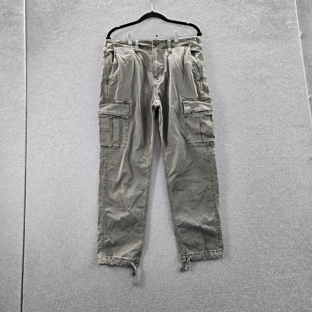 American Eagle Outfitters Men Pants 32X30 Green Cargo Twill Y2K Utility READ